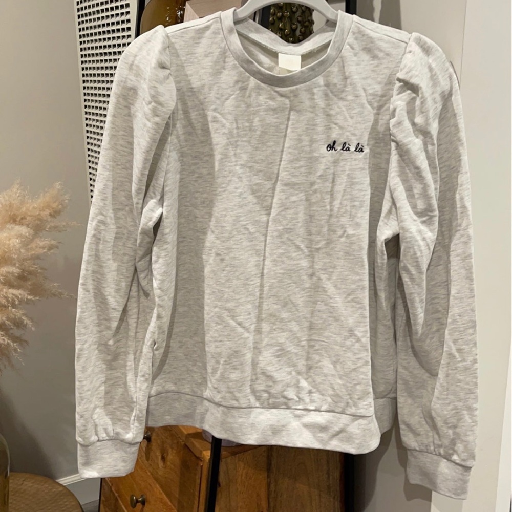 H&M oh la la crewneck sweatshirt